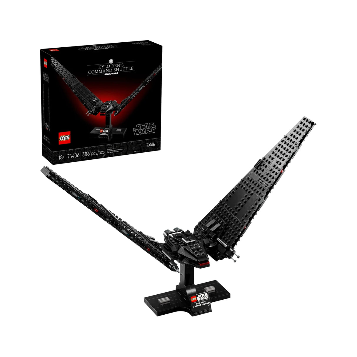 Kylo Ren™ Helmet & Command Shuttle + Star Wars™ Logo
