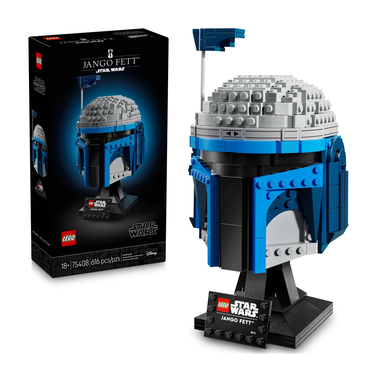 Jango Fett™ & AT-AT Driver™ Helmets + Star Wars™ Logo
