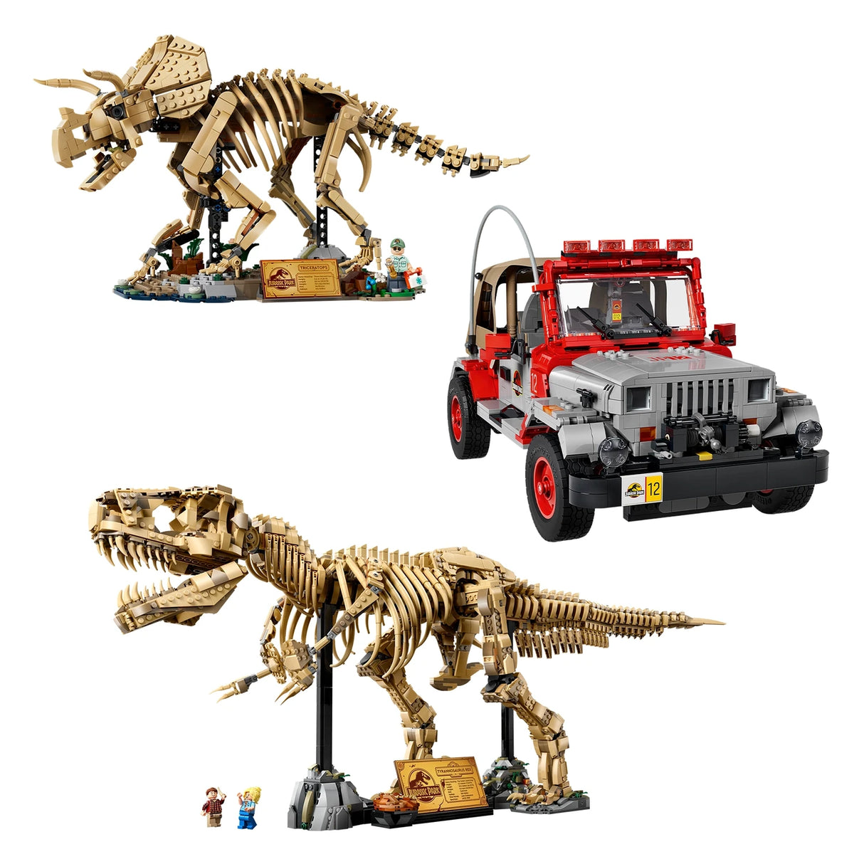Jurassic Park Jeep & Fossils Bundle